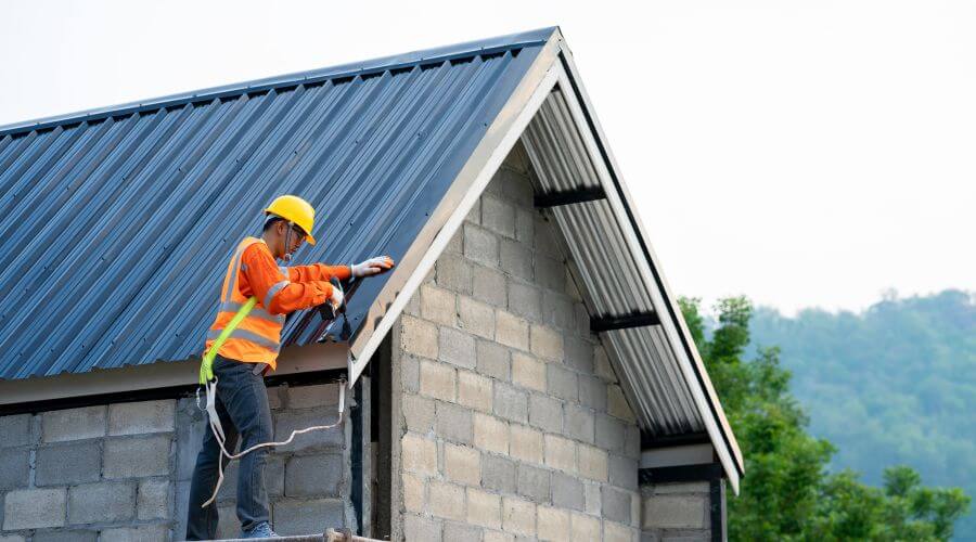 Professional metal roof installation in Bush, LA